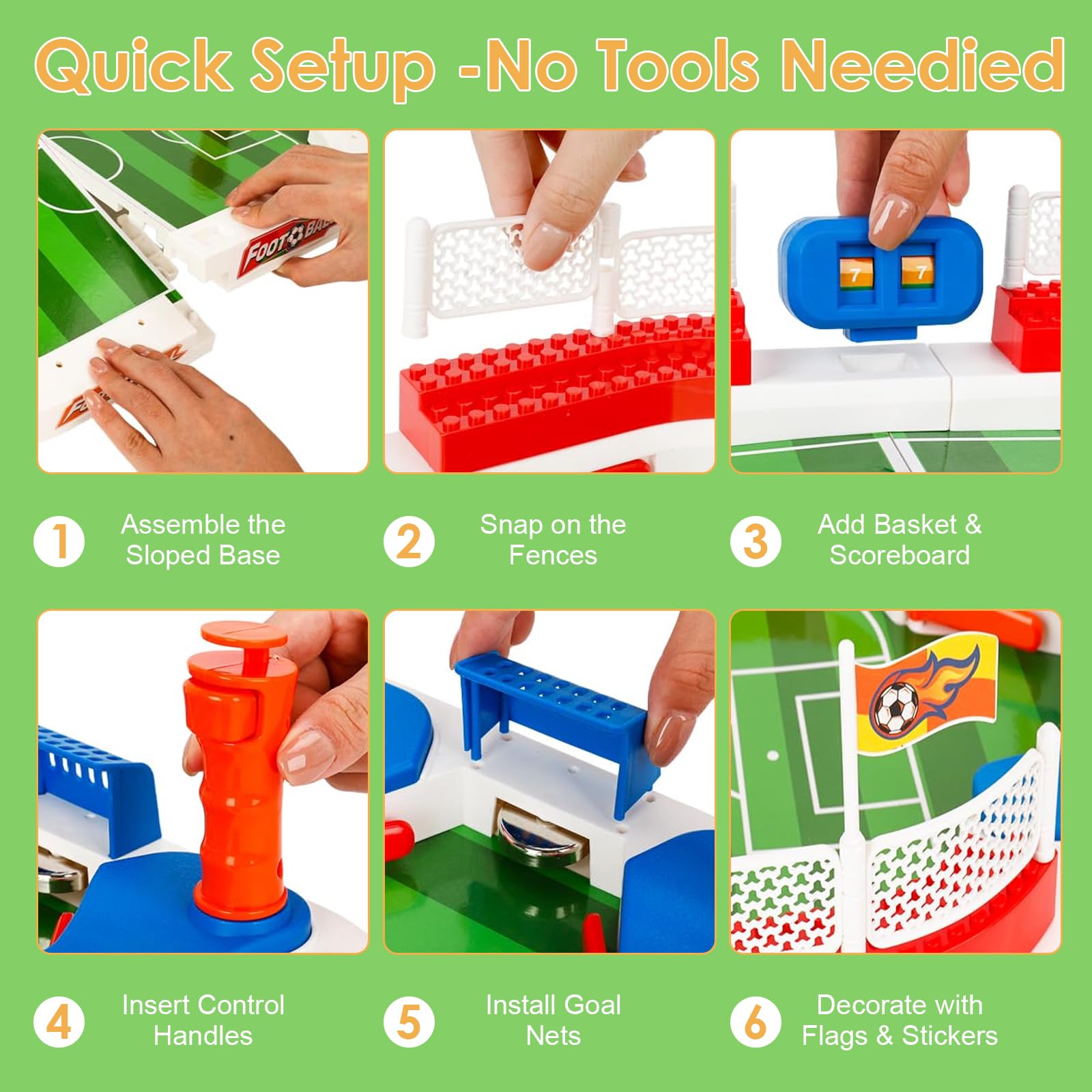 Futbolines para Niños, Futbolin Niños, Juego de Mesa Futbol, Regalos Futbol Niño, Mini Futbolin Interactivo para Dos Jugadores, para Cumpleaños, Juegos Familiares Entre Niño, Adultos