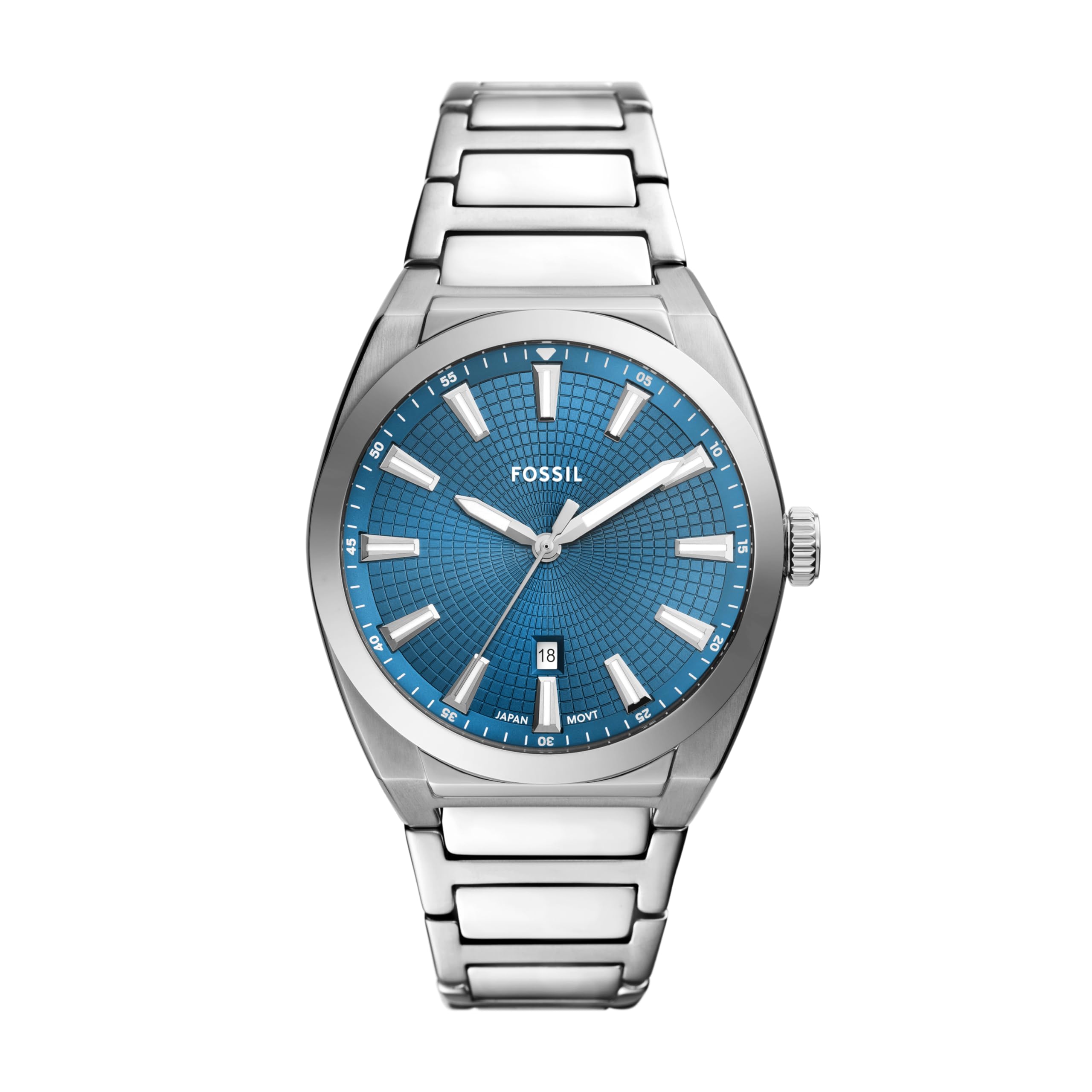 Fossil Everett Analogue Silver Quartz Stainless Steel Watch For Men FS6054 (B0CRD86YPW) Amazon Price History, Amazon Price Tracker