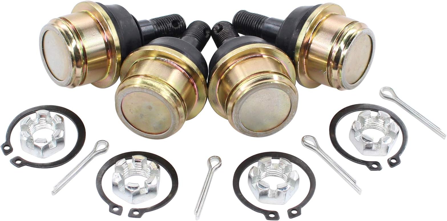NewYall Pack of 4 Upper & Lower Ball Joints for Yamaha for Honda