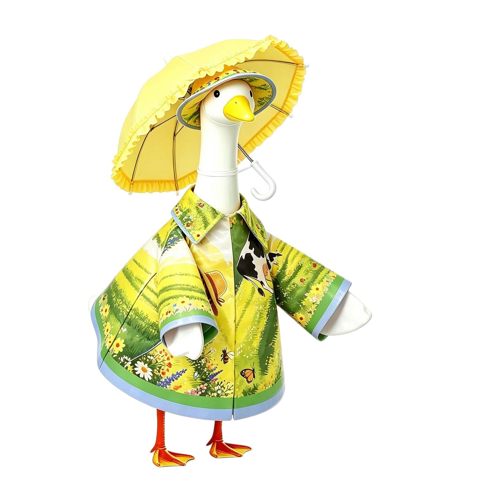 YWLUUOO Waterproof Backyard Fowl Attire Geese Rain Suit Protect Porch Decoration From Harsh Climate for 23 Inch Figurine Geese Sculpture Costume