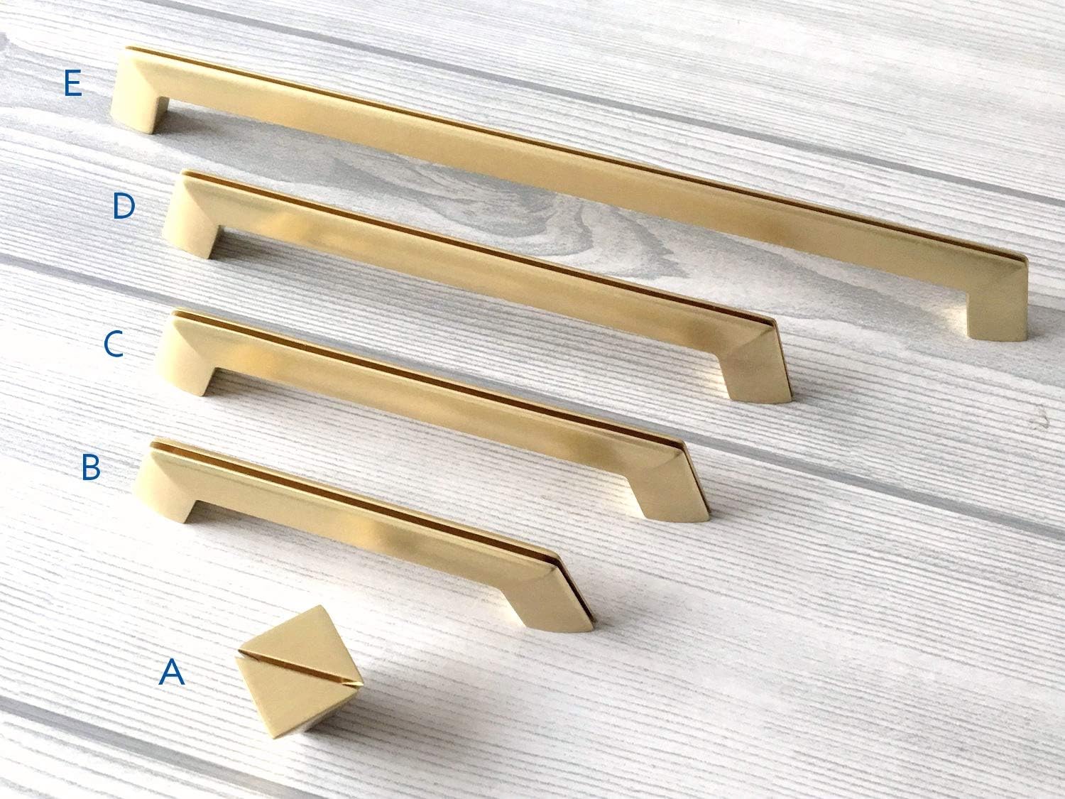 Brushed Gold Cabinet Handle Knob Pull Drawer Pull Handles Dresser Pulls Kitchen Hardware/C-C:3.75" (Size : Square Knob)