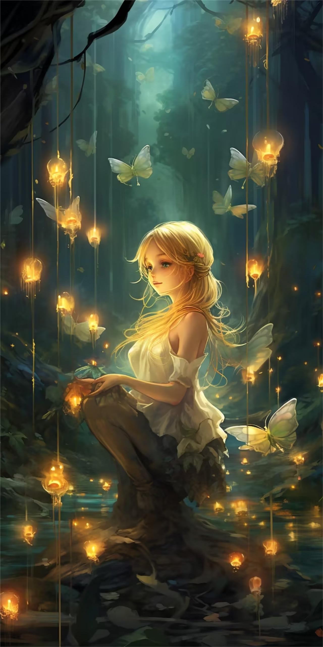 Amazon | ダイヤモンドアート セット バタフライフェアリー 70x140cm