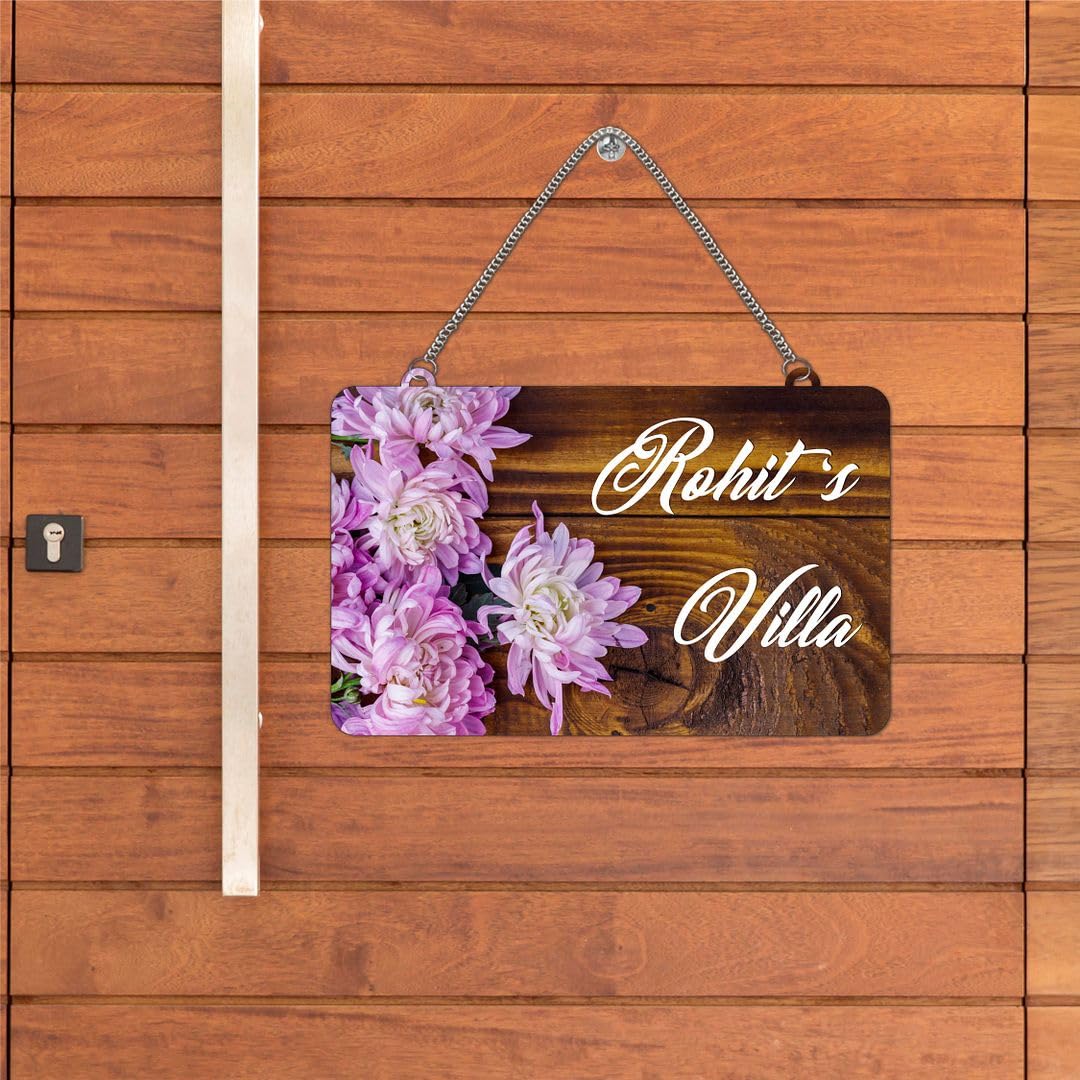 CVANU Customized Wooden Name Plate for Home Entrance Multicolour Size(10.5x18inch)_C1 — Amazon image 10