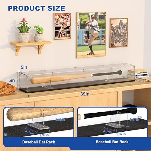 Miniatura 9 de dofopo Vitrina de acrílico transparente autoensamblable para coleccionables, caja de exhibición de acrílico, estuche de vidrio alternativo para