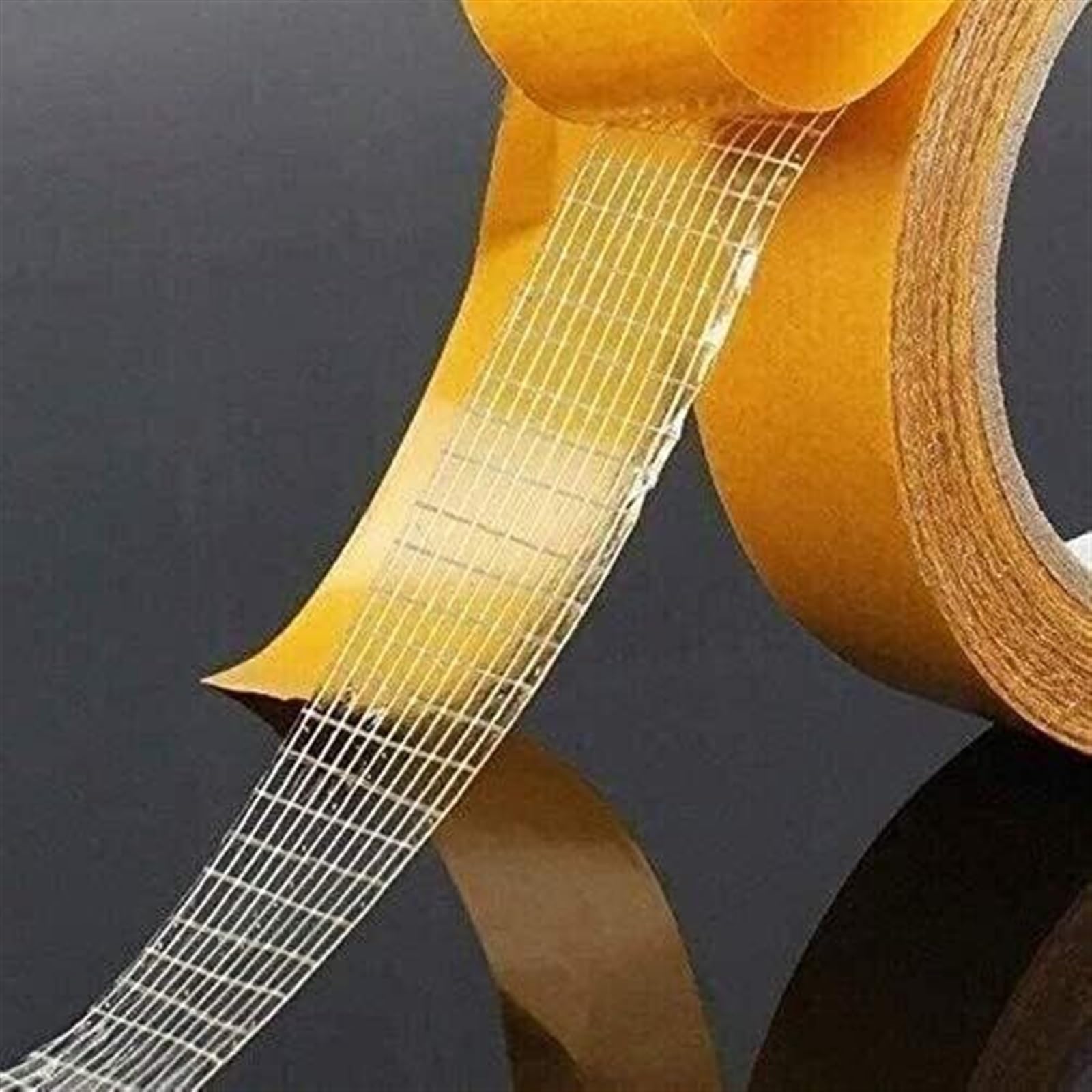 Rollo de cinta adhesiva de doble cara de tela de malla de fibra de vidrio, cinta autoadhesiva de alta resistencia, cinta súper adhesiva, 2 uds.(18mm x 25m)