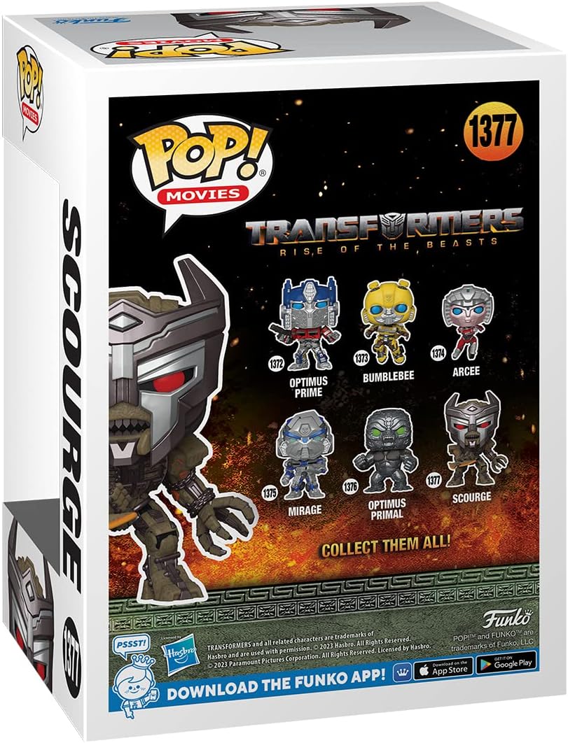 Funko POP! Movies: Transformers: Rise of The Beasts - Scourge - Collectable Vinyl Figure - Gift Idea - Official Merchandise - for Kids & Adults - Movies Fans - Model Figure for Collectors and Display