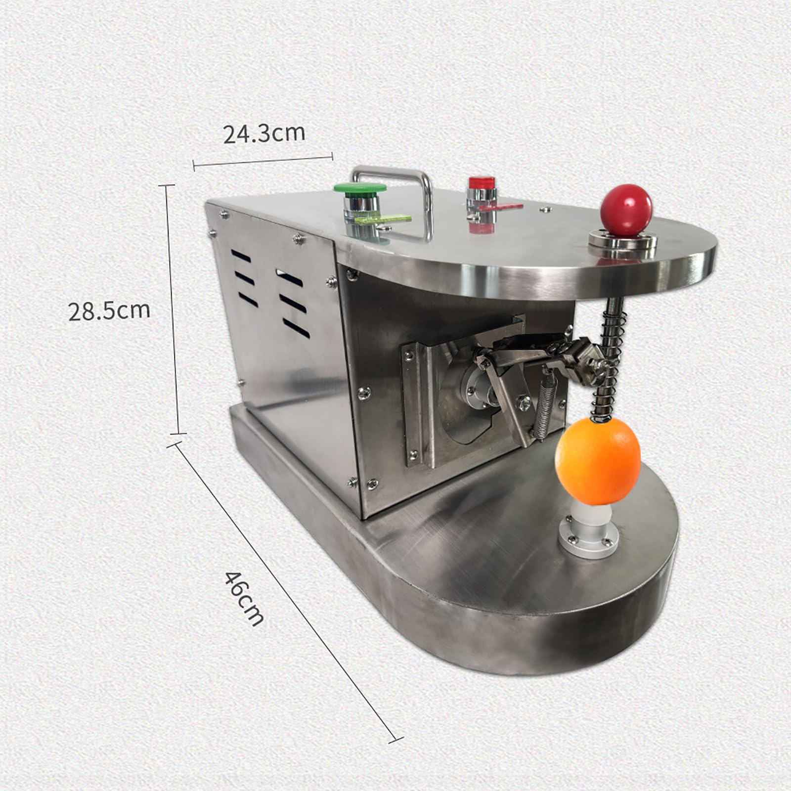 Peladora comercial totalmente automática, grosor ajustable, parada automática, acero inoxidable, procesamiento eficiente de alimentos