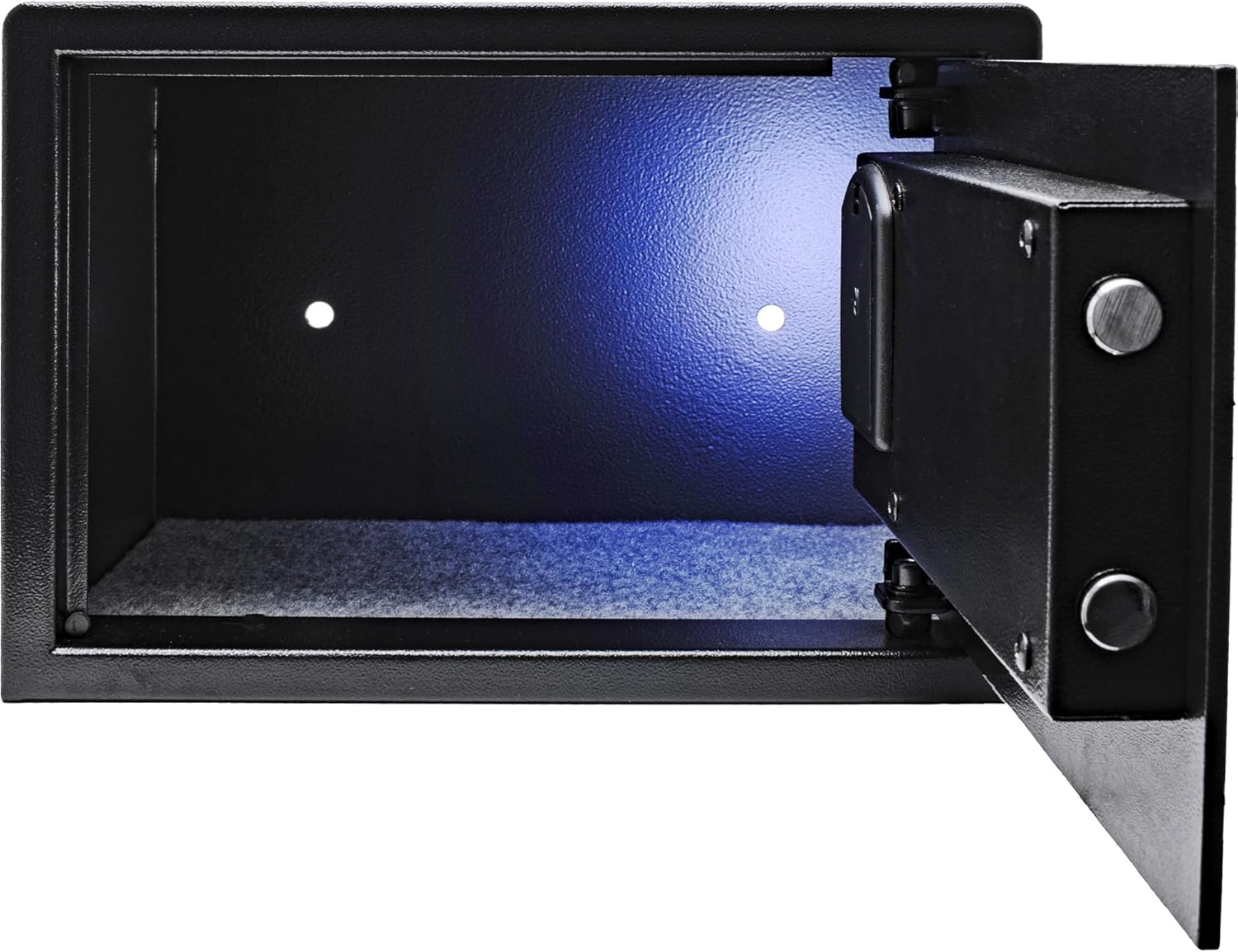 Barska Hotel-Style Digital LED Keypad Safe with Motorized Bolts, Steel Construction, Interior Light, Compact Security for Homes & Offices