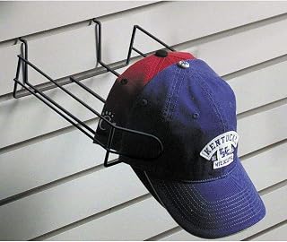 Retail Resource EBL/CAPGWCAPB Wire Hat Display for Slat Wall, Black