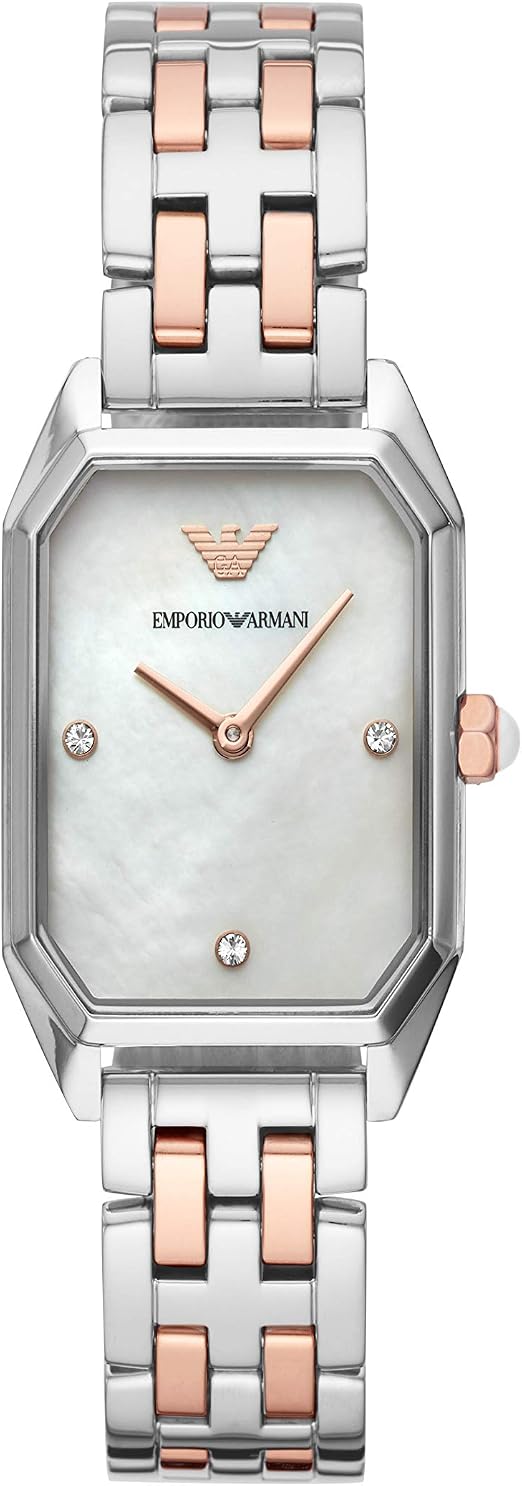 Emporio Armani Orologio Analogico Quarzo Donna con Cinturino in Acciaio  Inox AR11146 : Amazon.it: Orologi