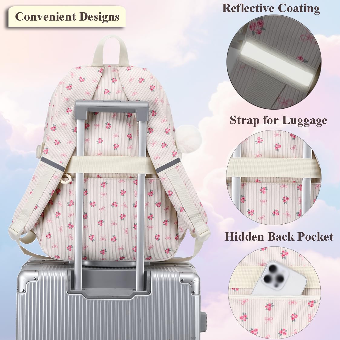 Kimwadalh Mochilas Unicornio Mochila Infantiles Niñas Set de Mochila Escolar Primaria Niñas Bolsa de Escolar para Niños Mochilas Unicornio para Niñas
