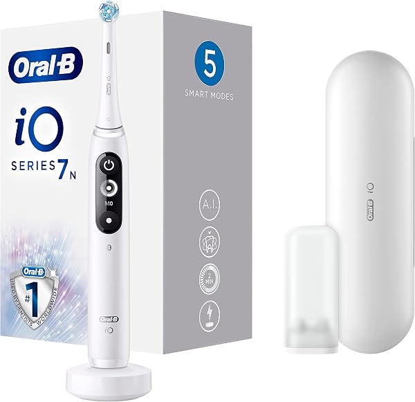 Oral-B iO Series 7n Szczoteczka Elektryczna, Biały, 1 Sztuka,