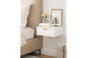 Wall-Mounted Nightstand with Floating Drawer: Elevate Your Bedside Storage