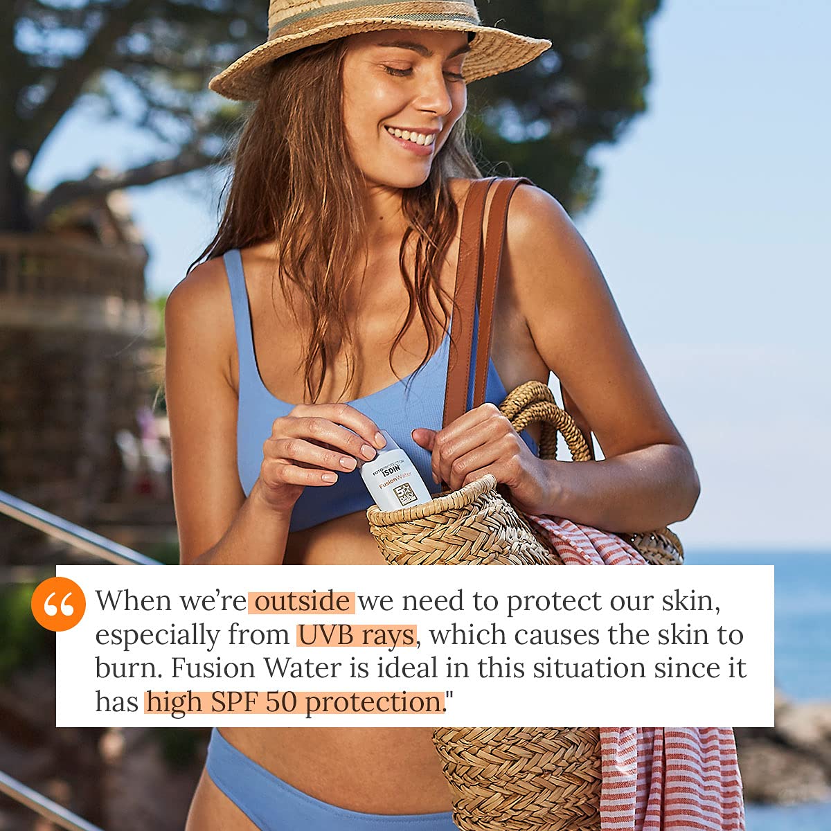 ISDIN Fusion Water SPF 50 50ml Daily facial sun cream Ultralight