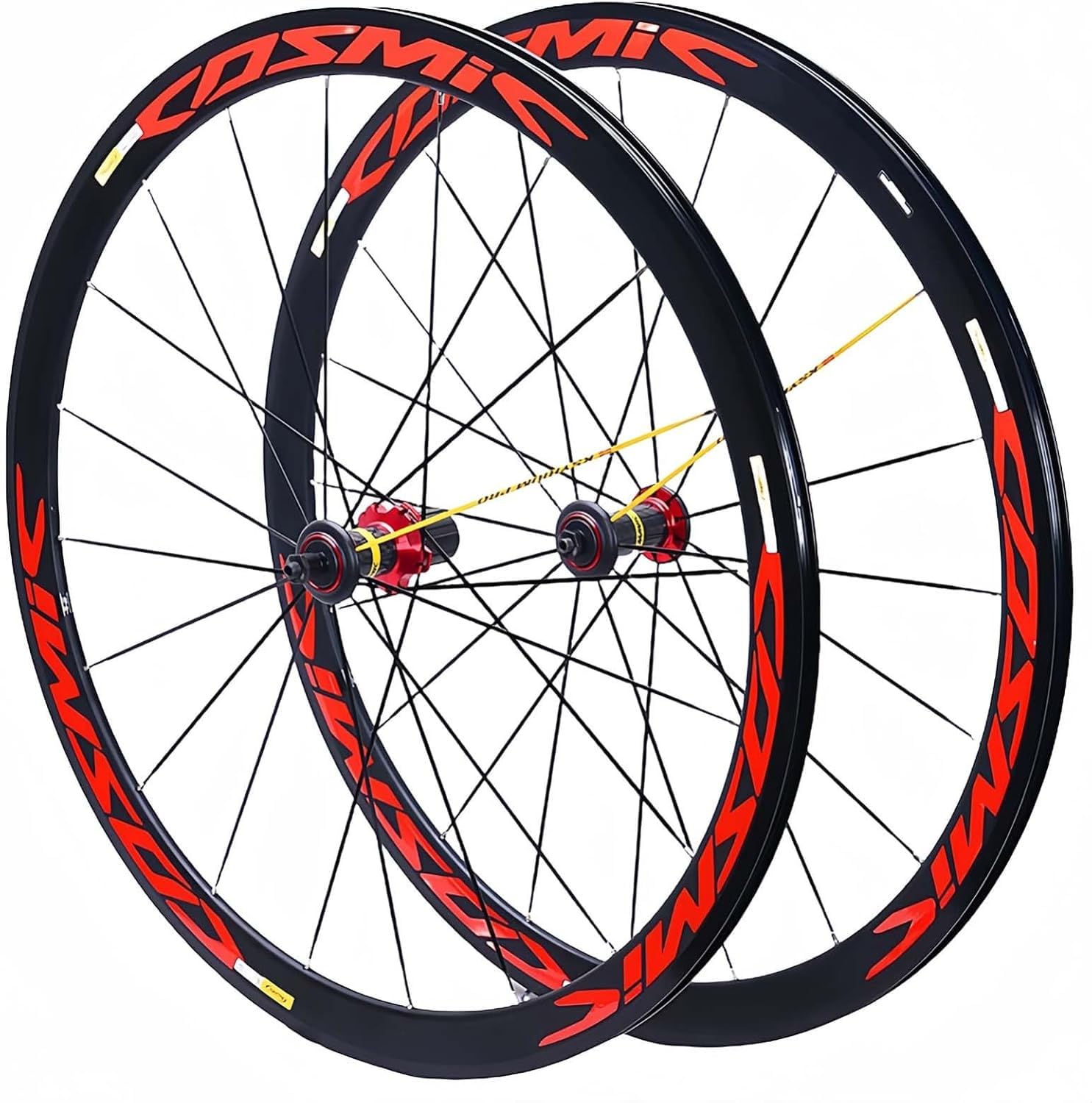 Ruedas de Bicicleta de Carretera 700C/30/40/50 mm, Frenos C/V, bujes de Carbono, Cierre rápido, HG, compatibles con Cassettes de 7 a 11 velocidades