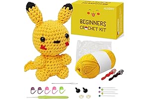 ALODNY Crochet Kit for Beginners: Unleash Your Inner Artistry with Cuddly Crochet Pokemon Creations