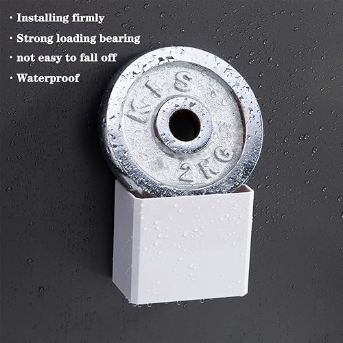 Miniatura 4 de Estante flotante de plástico montado en la pared, organizador de maquillaje, organizador de baño adhesivo, estante de repisa para decoración del