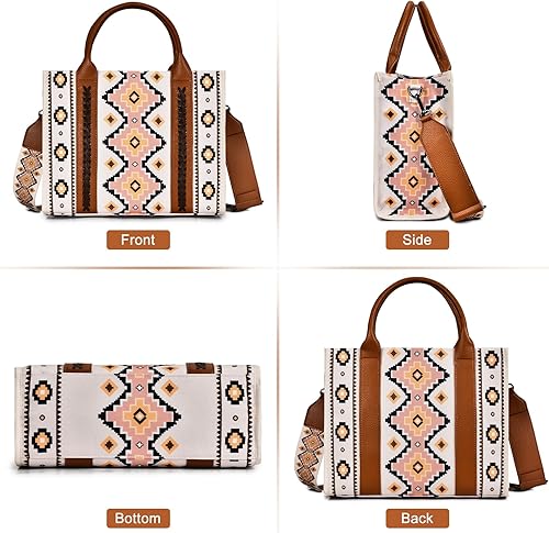 Vista 3 de The Tote Bag para mujer, bolsa de mano para mujer, lindas bolsas de mano para mujer, bolsa de lona