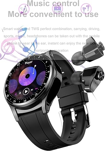 Miniatura 5 de Reloj inteligente con auriculares, reloj Bluetooth con auriculares, relojes inteligentes para hombre, material metálico, cuerpo ultrafino, efectos