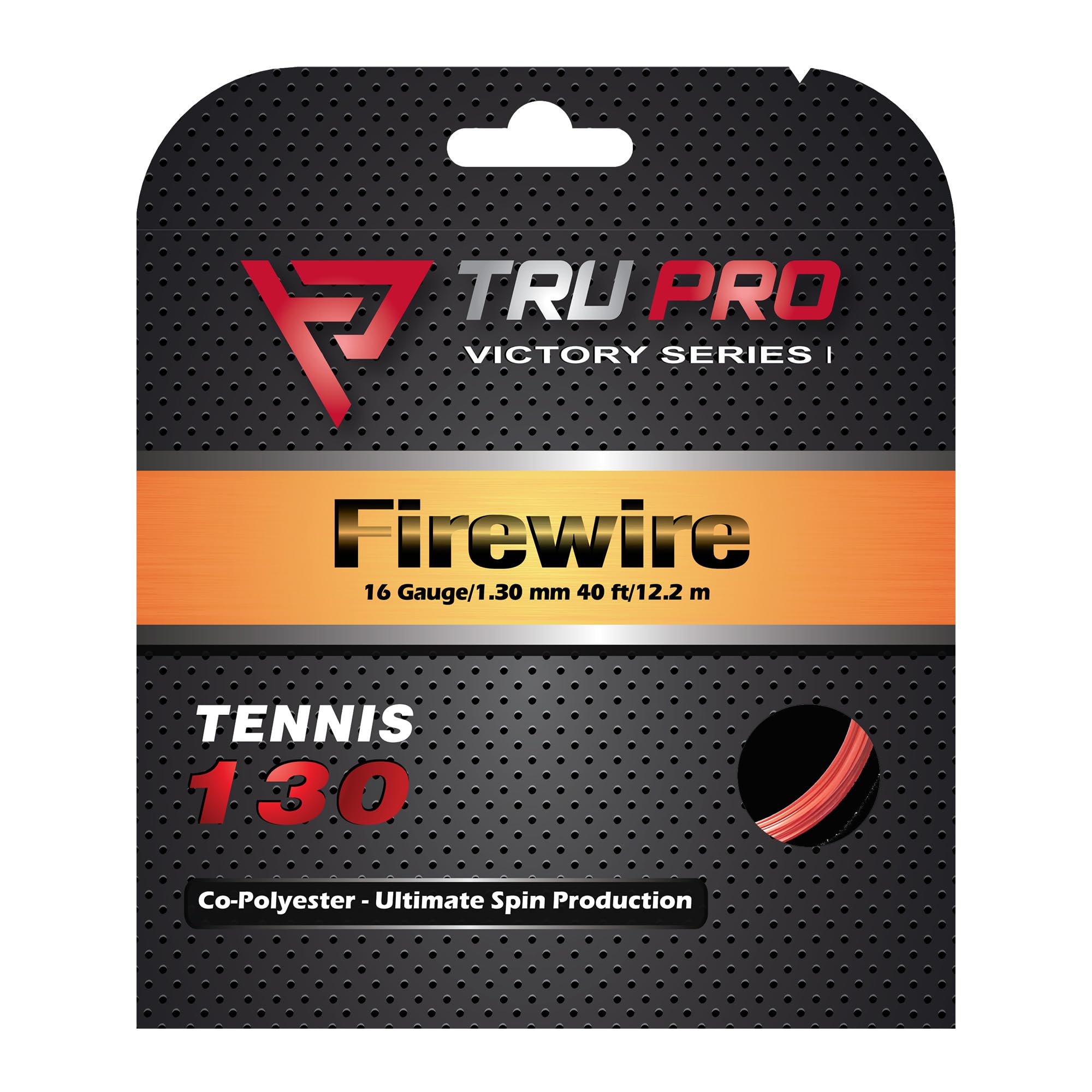 TRU PRO Firewire - Tennis String (Poly): Ultimate Ball Bite