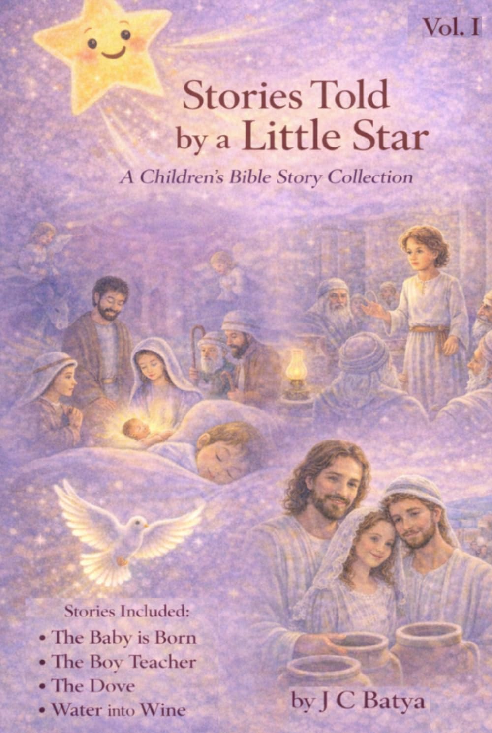 Stories Told by A Little Star: Gentle Bedtime Bible Stories About Jesus for Kids Ages 4–8