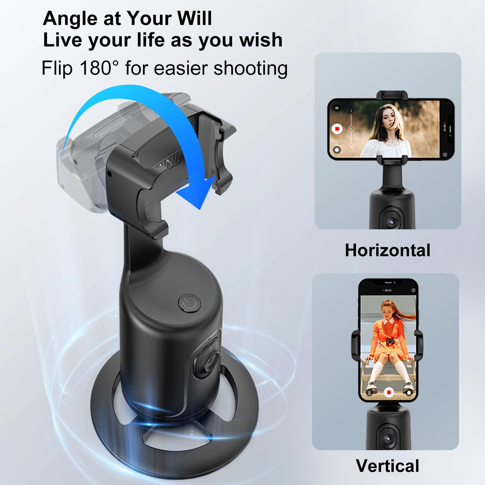 Namolit Estabilizador de cardan para smartphone, Rotação de 360° gimbal de  telefone inteligente para celular Plataforma em nuvem de reconhecimento  facial Compatível com tripé Nenhum App necessári : Amazon.com.br:  Eletrônicos