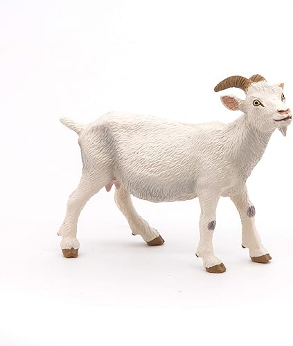 Miniatura 2 de Papo -Pintado a mano - Figurine -Farmyard Friends -White Nanny Goat -51144 - Coleccionable - Para niños - Adecuado para niños y niñas - A partir de
