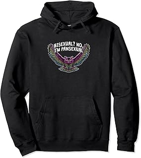 Bisexual No Im Pansexual Pan LGBTQ Nonbinary Pride Funny Pullover Hoodie