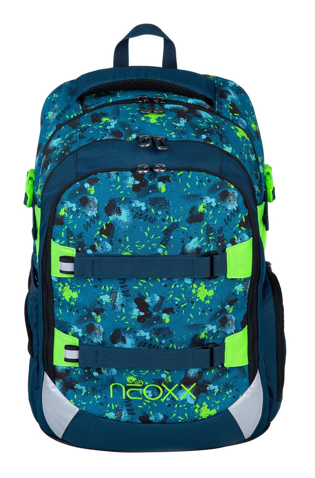 neoxx Schulrucksack ACTIVE Pro Petrol extrem – ca. 30 l, aus recycelten PET-Flaschen