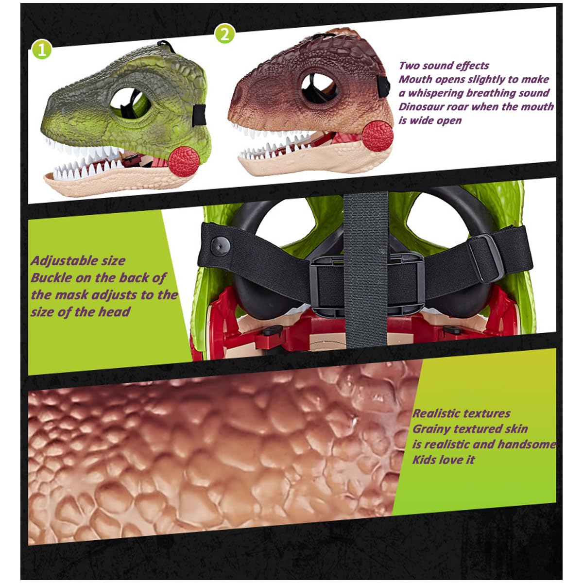 Máscaras de dinosaurios creativas y divertidas