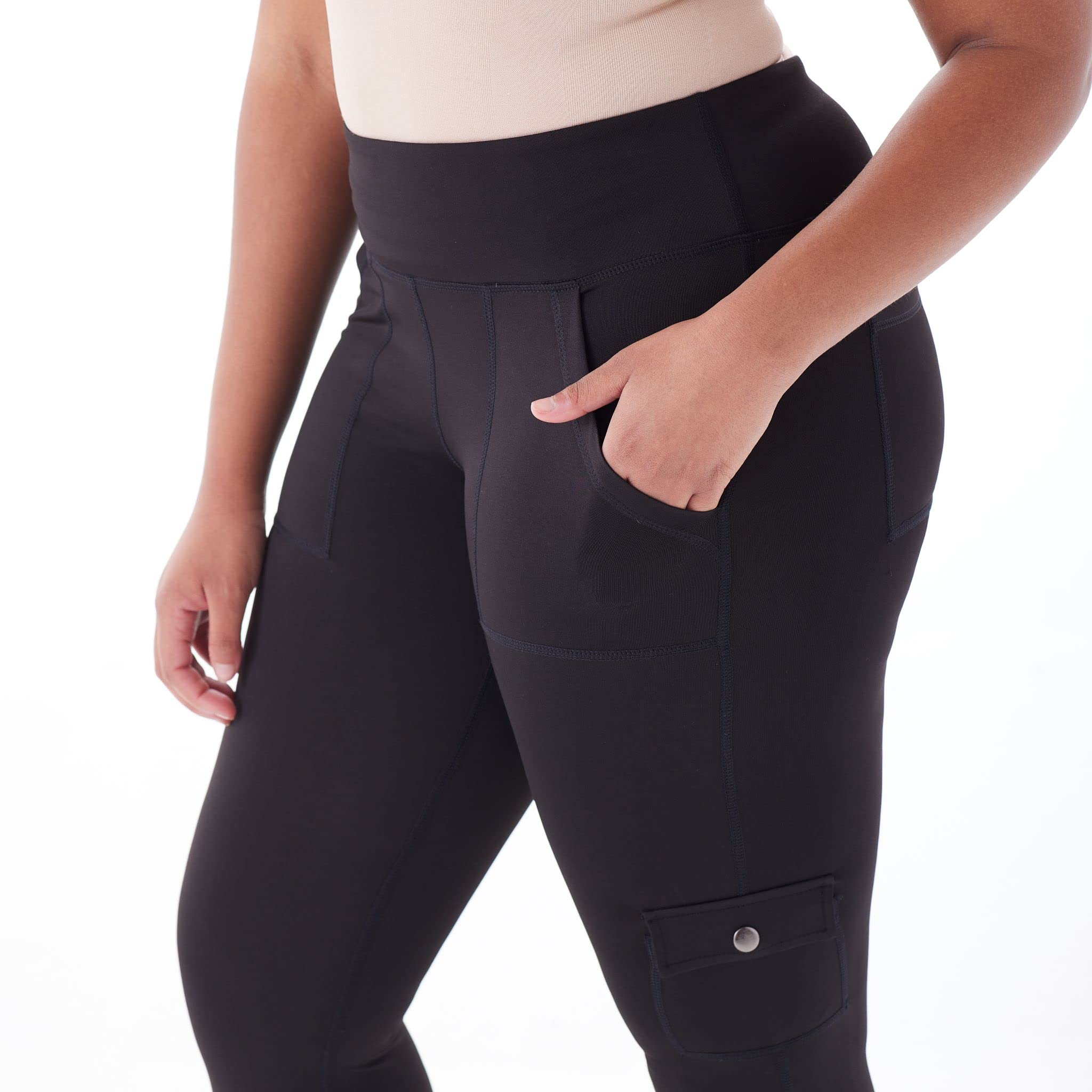 No Nonsense Leggings Sportivi alla Caviglia con Tasche Donna