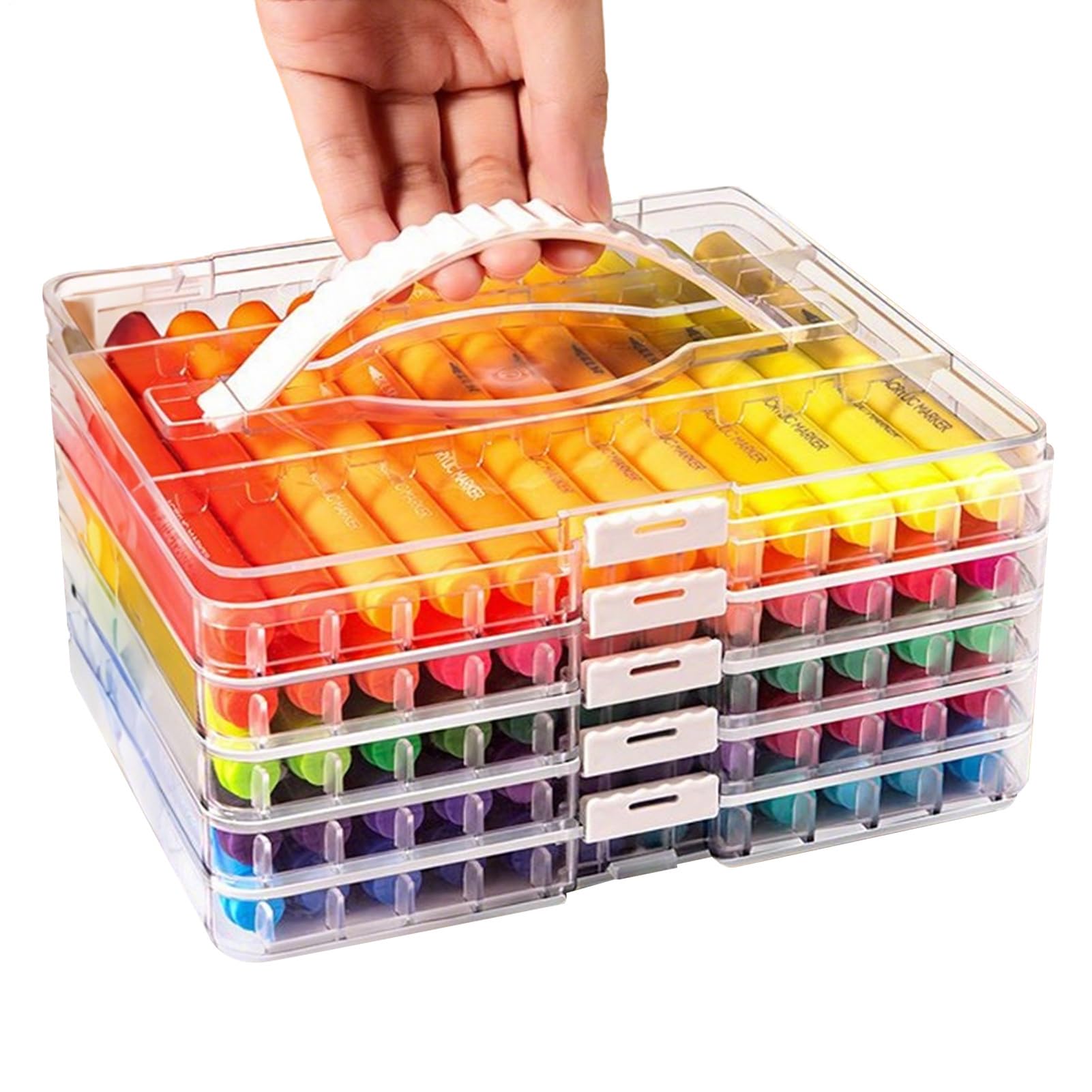 Set di 60 pennarelli acrilici, ad asciugatura rapida, per pittura su