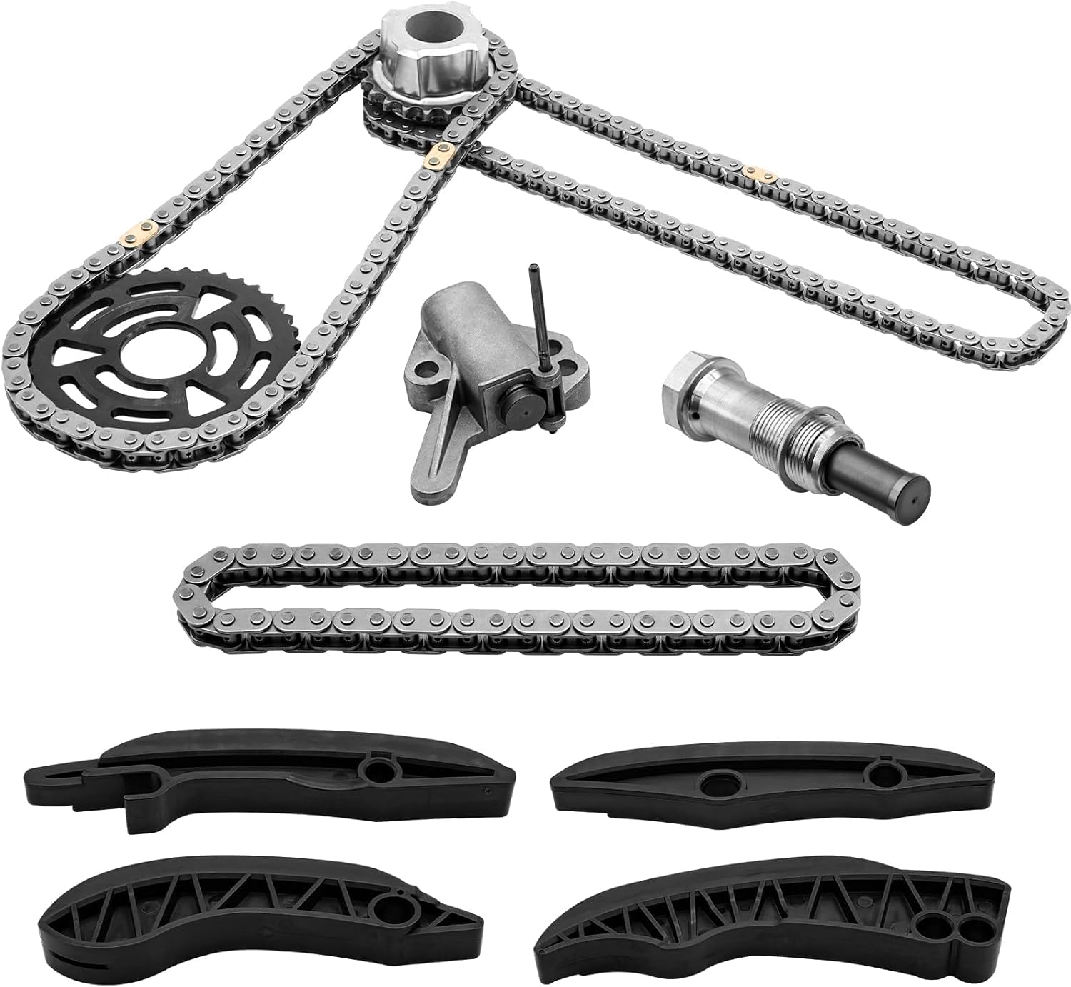 11317797898 Chaîne de synchronisation SET COMPATIBLE AVEC 3 E90 / TOURNIE E91, 4 COUPE F32 F82, 4 CABRIO F33 F83, 5 F10 F18, numéro de pièce 11317797899 13527979000 3 13. 13. 13. 13. 13131 31851851 85