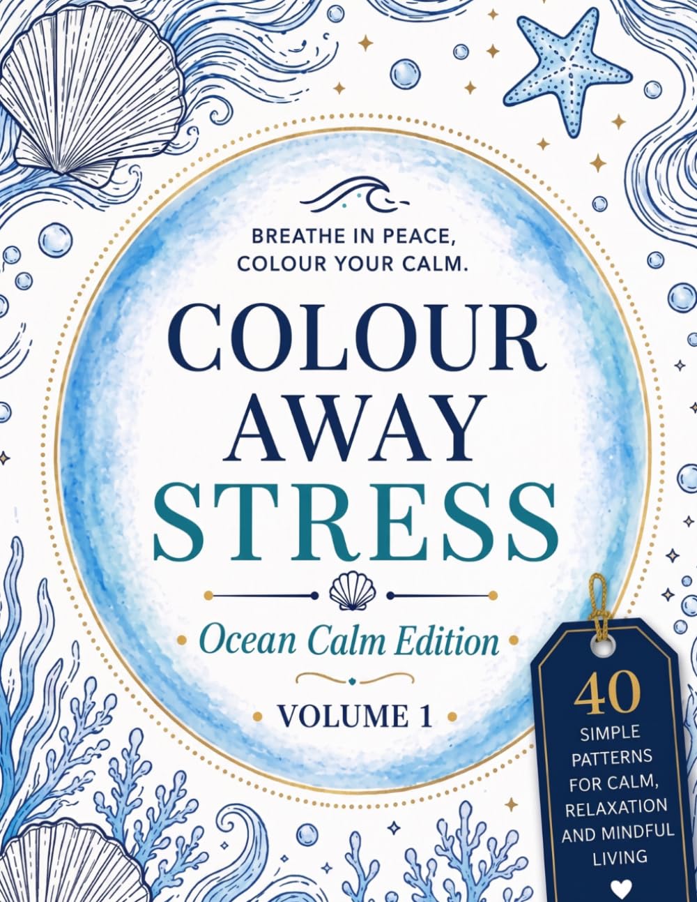 Colour Away Stress: Ocean Calm Edition