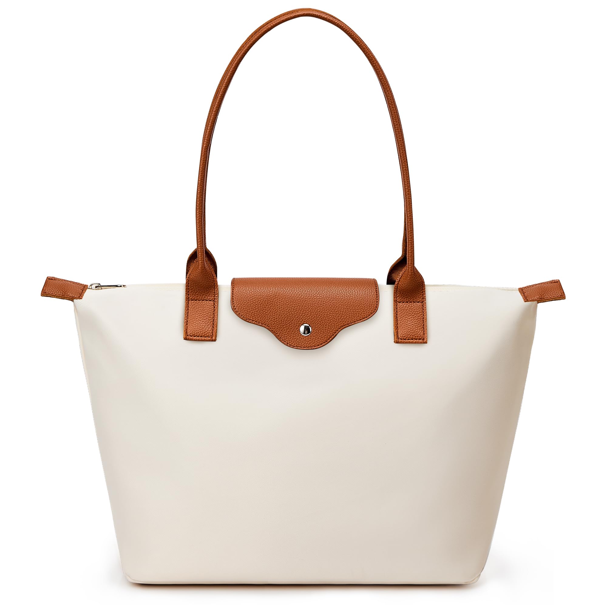KALIDI Tote Bag for Women Nylon Top-Handle Purse,Large Capacity Shoulder Hobo handBag with Zipper Leisure Foldable Weekend