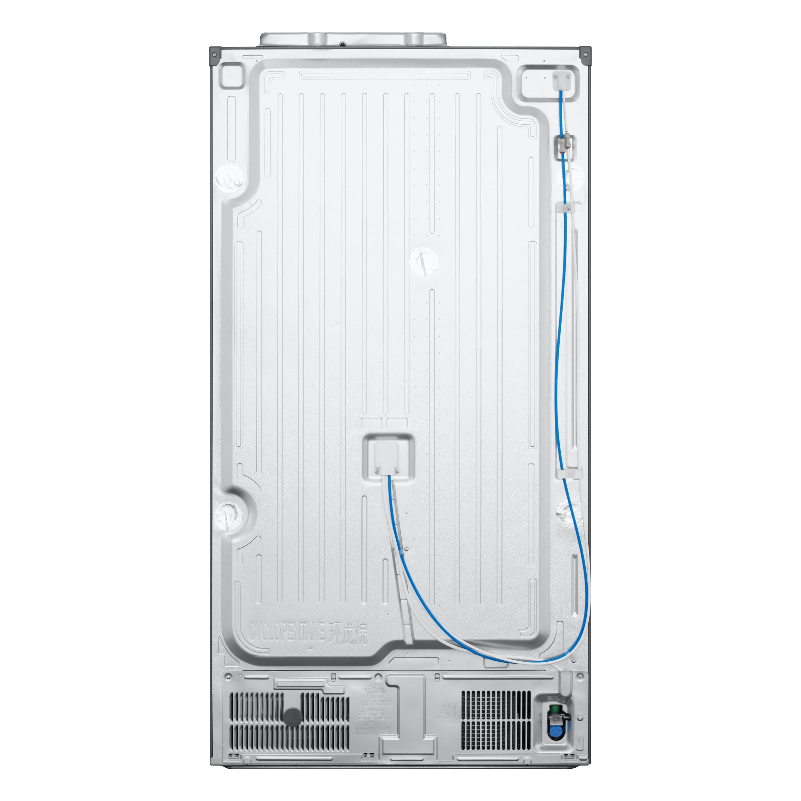 LG GSLC40PYPE Side-by-Side Kühlschrank mit Gefrierfach (638 L, Energieklasse E) mit Eis- und Wasserspender, UVNano, Total No Frost, Silber
