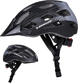 Sponsored You’re seeing this ad based on the product’s relevance to your search query.Learn more about this advertisement Dunlop Bicycle Helmet with Light - Bicycle Helmet for Men and Women - Bicycle Helmet Size - with LED Lighting - 3 Light Modes - Black