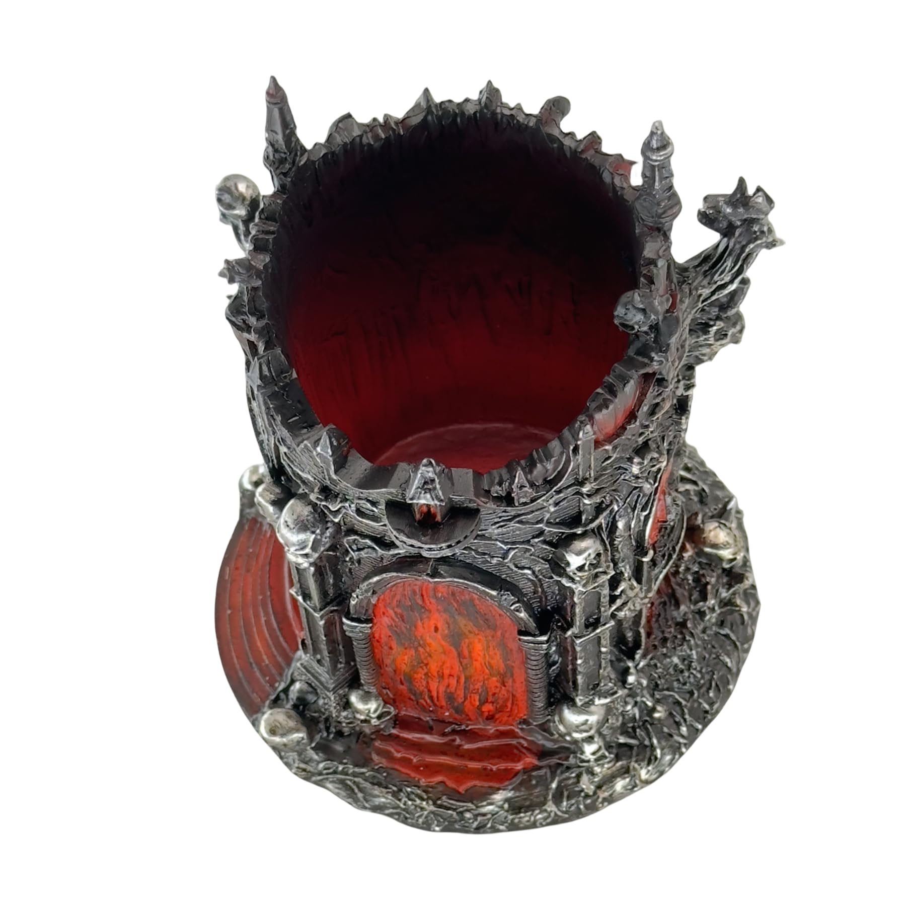 LOOYAR Dante's Inferno - Soporte para bolígrafo de resina para acuario, decoración de oficina con temática medieval