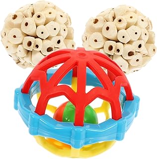3 Pcs Bird Ball Bird Chew Bird Swing Chewable Bird Bird Balls Bird for Parakeet Chicken For Parrot Birdie Parrot Large Bird Parrot Chewing Rubber
