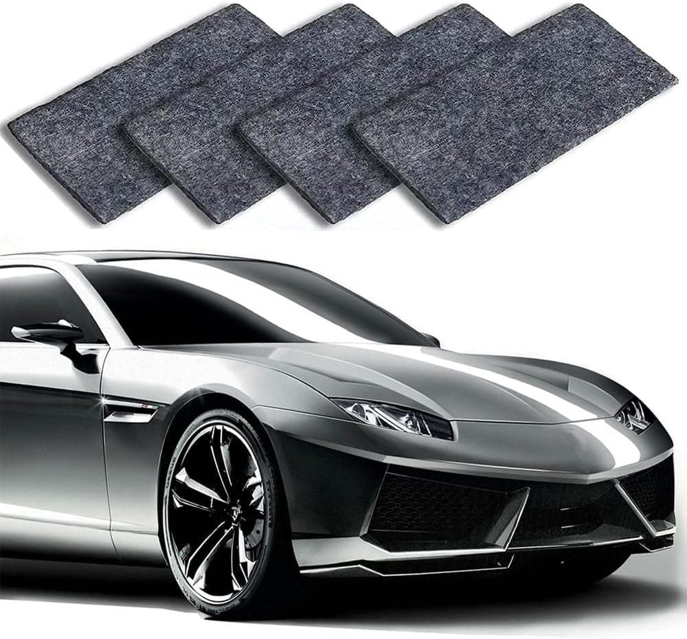 Yctze le Cloth for Car Scratches - Multipurpose Scratch Remover for All Car Colors (4Pcs)