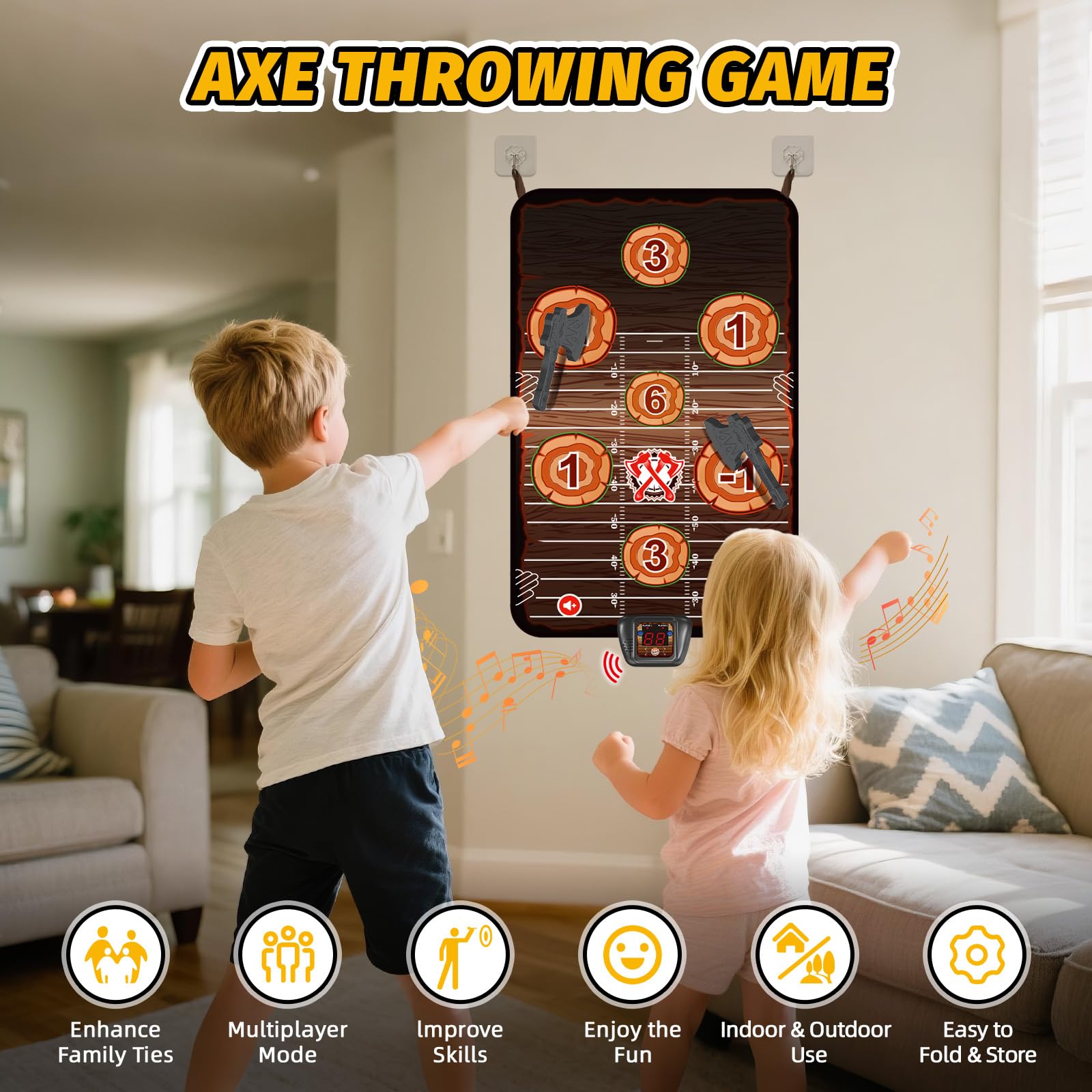 TERRAMUS Axe Throwing Target Game Set - Image 2