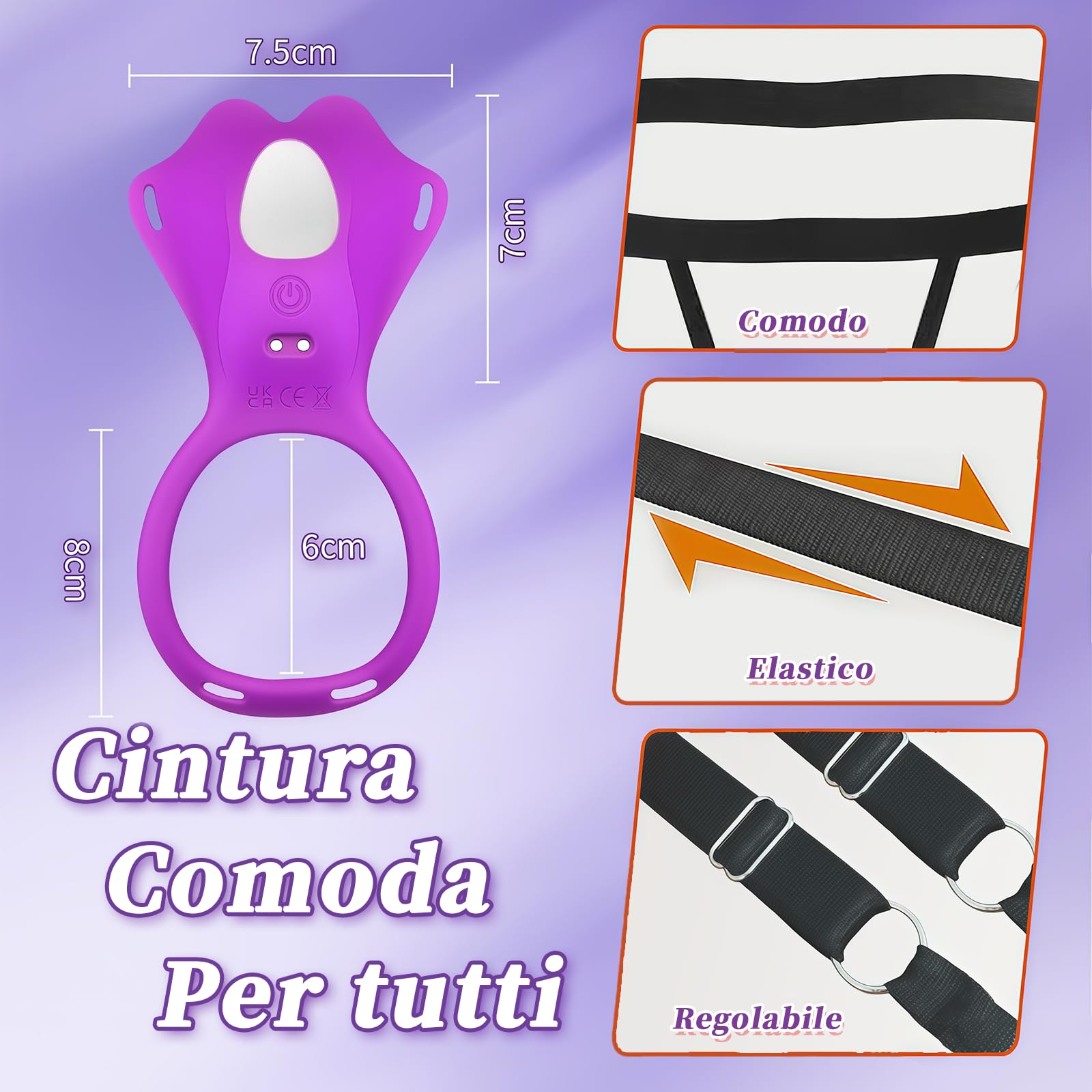 Vibratore Clitoride Vibratoreper Donna Professionale Sexytoysys Donna Coppia Ovetto Vibrante Telecomando Mutandine Vibranti Stimolatore per Clitoride 10 Modalità Vibrazione Strap on Sex Toys, Viola