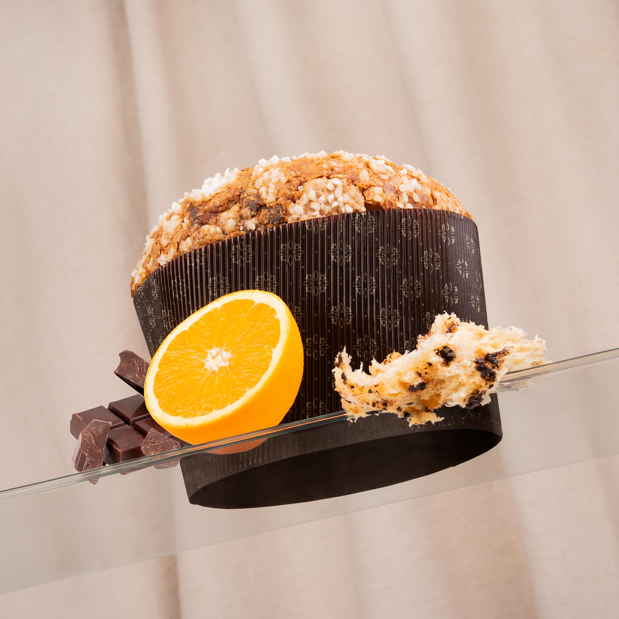 Panettone Antonella de Chocolate y Naranja XXL 1200 gr - Elaboración Artesanal con Receta Tradicional - Delicioso Panetone Dulce Navideño (1 PANETTONE)