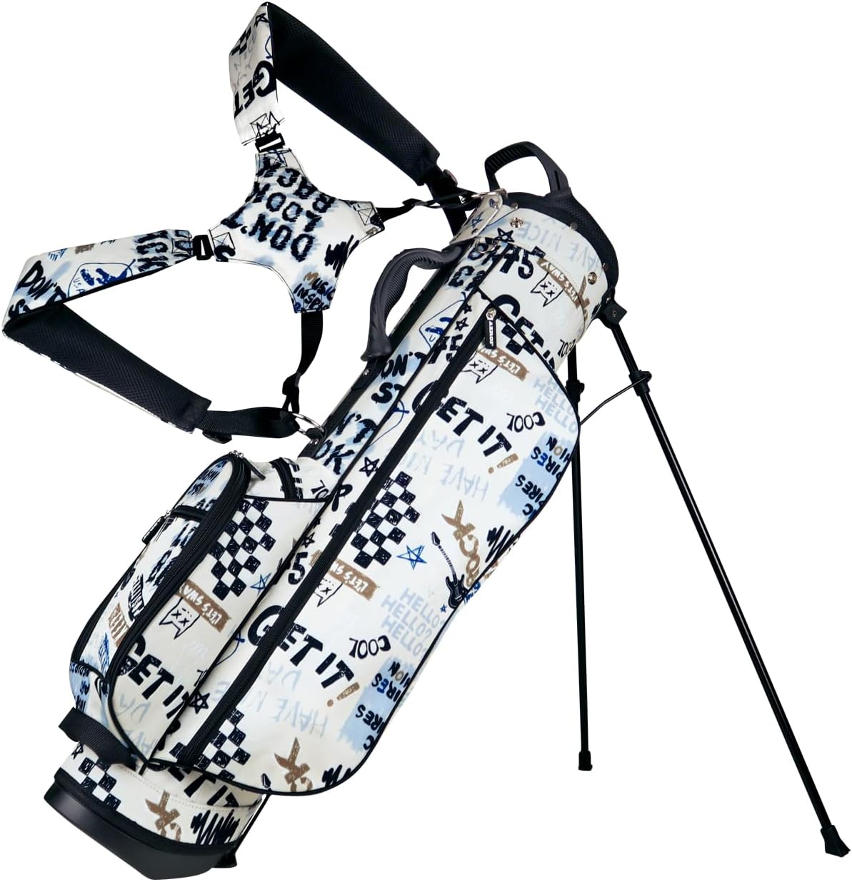 洗練されたスタイルと機能性を両立！アズロフのスリムスタンドキャディバッグで、ゴルフがもっと楽しくなる