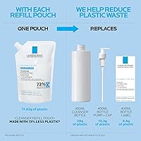 Vista 2 de La Roche-Posay Toleriane - Limpiador facial suave e hidratante, limpiador facial hidratante con niacinamida + ceramidas, lavado facial diario