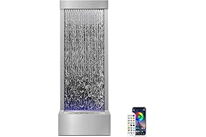 LONGRUN 48" Mirrored Waterfall: Enhance Your Home with Tranquil Ambiance