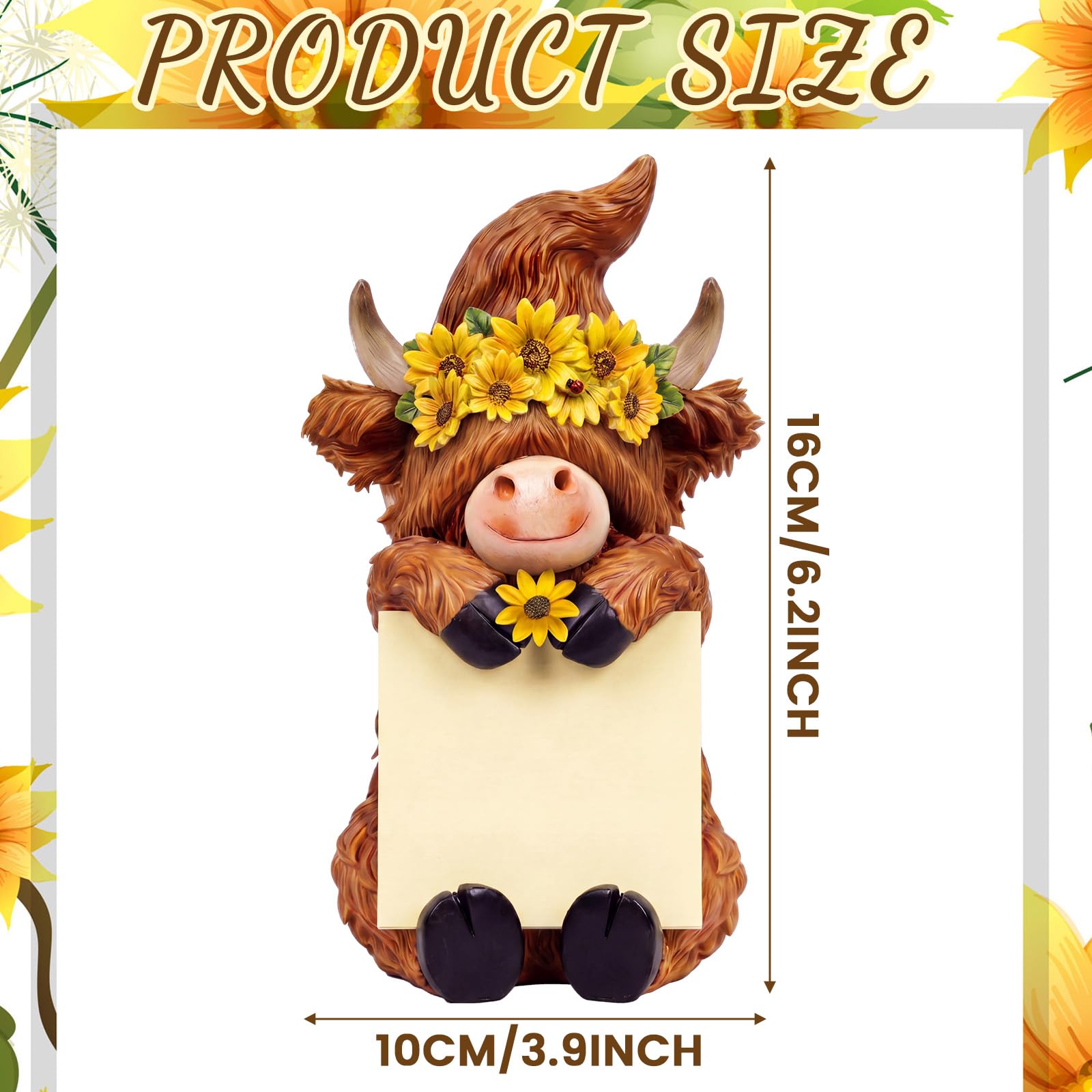 Thenshop Highland Cow - Dispensador de notas adhesivas