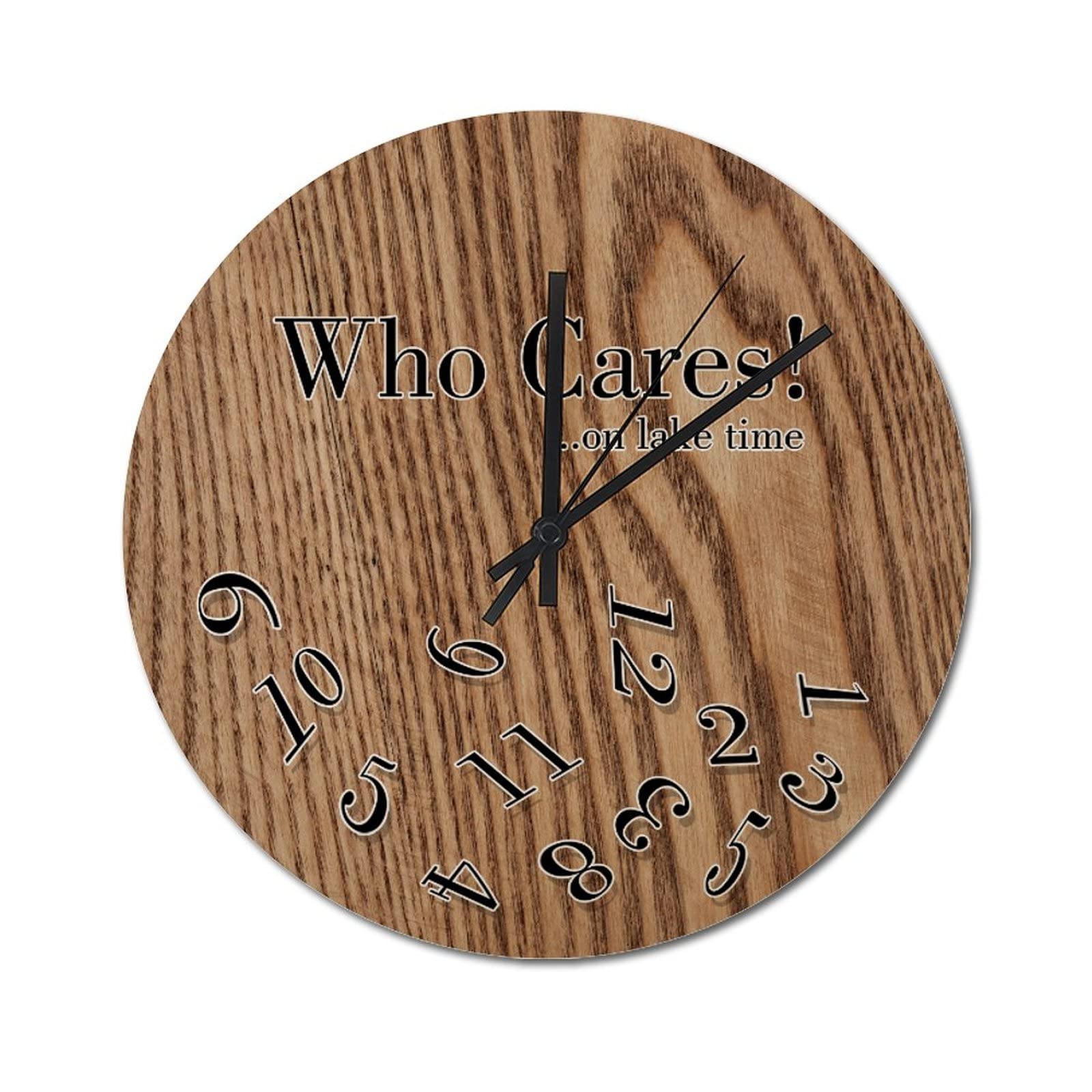 Horloge murale en bois silencieuse 38cm pour supprimer le bruit du tic-tac agaçant
