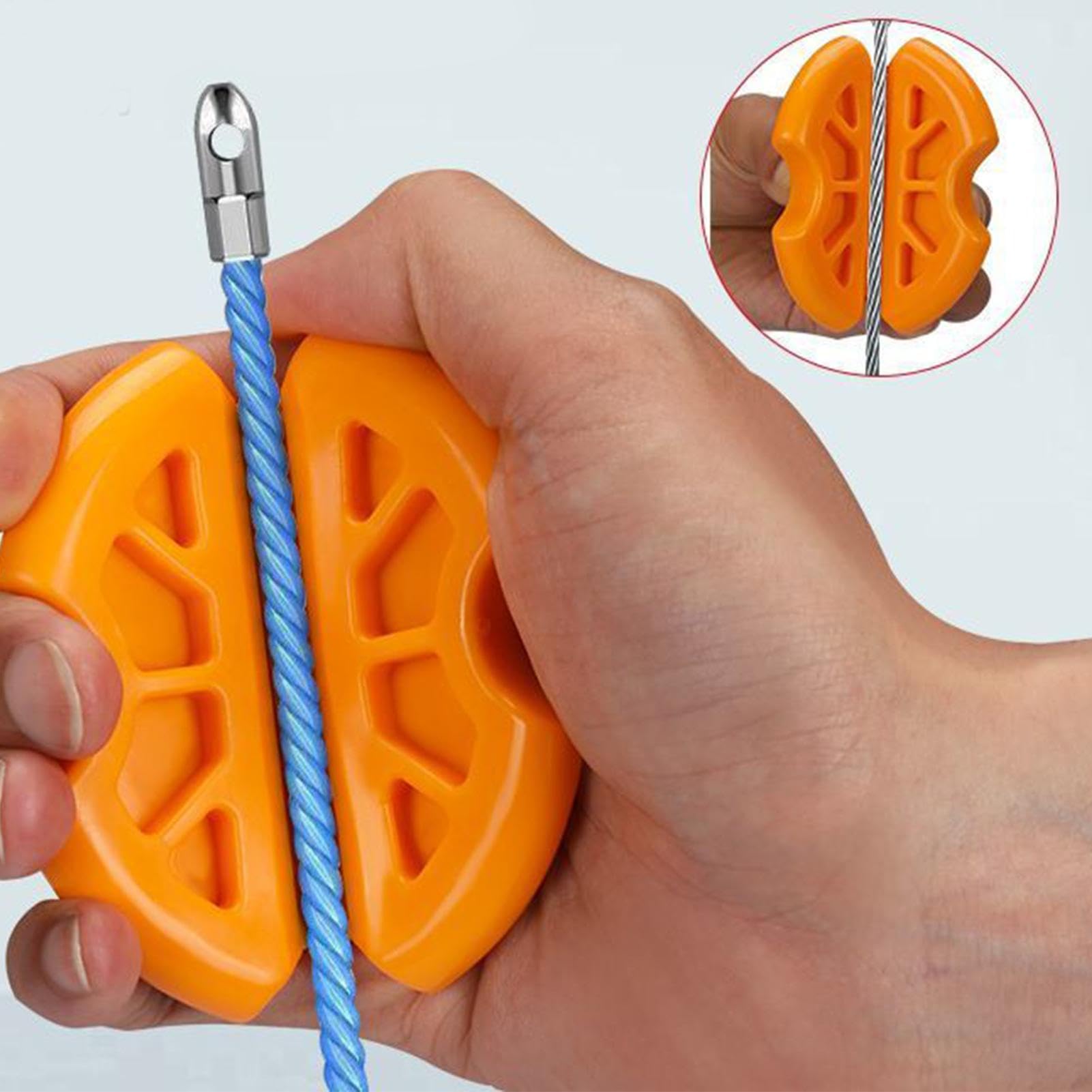 Ayuda para enhebrar cables, ayuda para enhebrar cables eléctricos que ahorran mano de obra, práctico dispositivo de enhebrado de ingeniería, herramientas de tracción de alambre para enrutamiento de