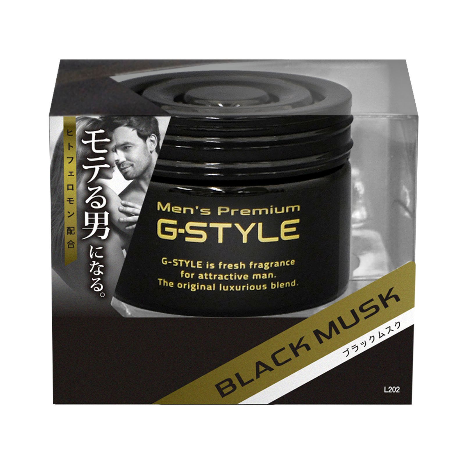 Place professional staff car for deodorant Gee style gel-type black musk 45g L202
